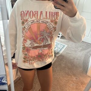 Billabong White and Pink Kids Shirt
